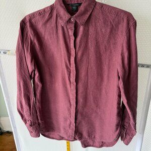 ATHLETA LINEN SHIRT DUSTY MAUVE